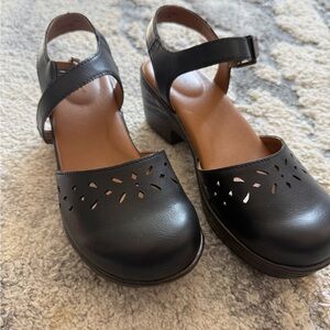 b.o.c. Black Women's Mules with Cutout Design